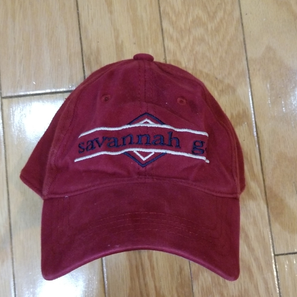 Savannah, Georgia Red Fitted Hat